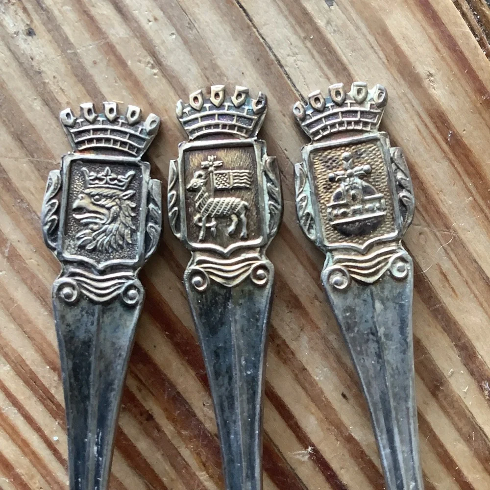 Vintage Antique EX PR NS Made In Sweden 6 Demitasse Spoons